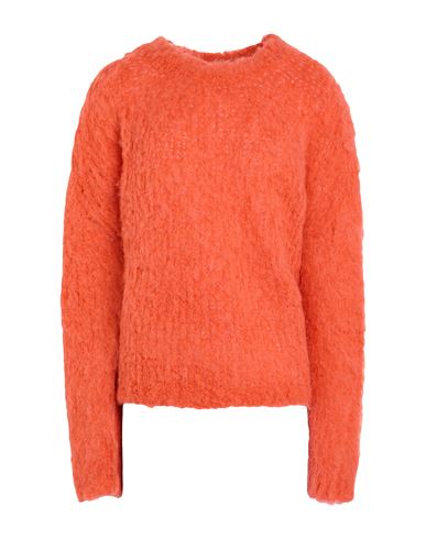 Roberto Collina Woman Sweater Coral Size L Baby Alpaca Wool, Wool, Nylon In Red