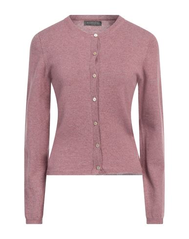 HAWICO HAWICO WOMAN CARDIGAN MAUVE SIZE M CASHMERE 