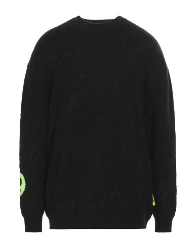 Shop Barrow Man Sweater Black Size Xl Acrylic, Polyamide, Alpaca Wool