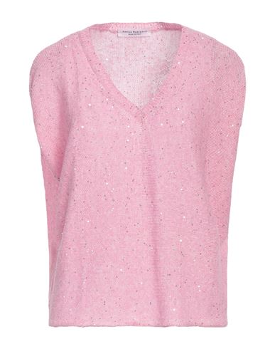 Amina Rubinacci Woman Sweater Pink Size 6 Linen, Nylon, Polyester