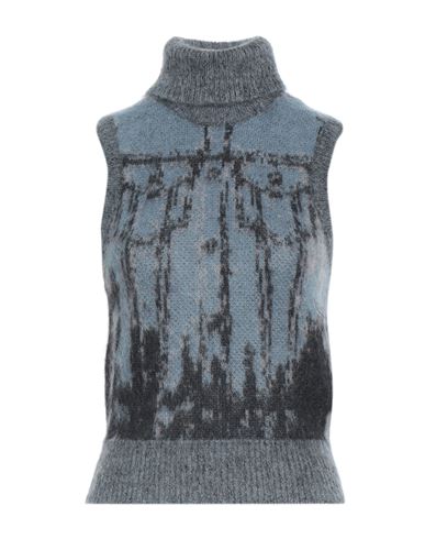 DIESEL DIESEL WOMAN TURTLENECK SLATE BLUE SIZE M MOHAIR WOOL, NYLON, WOOL 