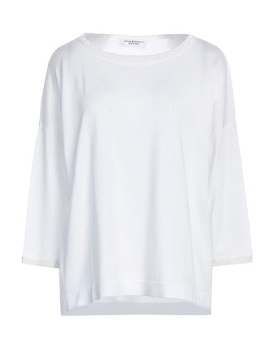 Shop Amina Rubinacci Woman Sweater White Size 10 Cotton, Viscose