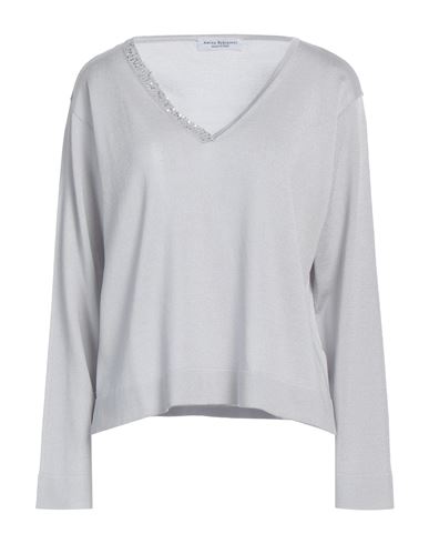 Shop Amina Rubinacci Woman Sweater Grey Size 12 Cotton, Viscose