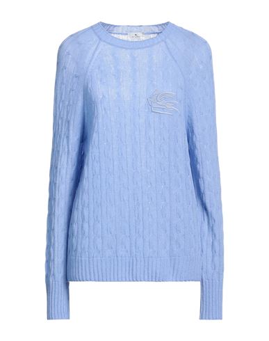 Etro Woman Sweater Lilac Size 6 Cashmere In Blue