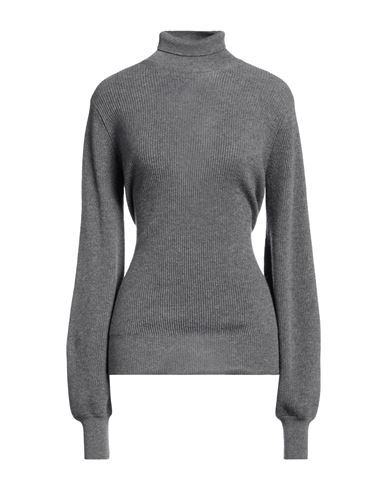 Shop Malo Woman Turtleneck Grey Size 6 Cashmere