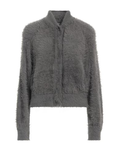 Shop Alberta Ferretti Woman Cardigan Grey Size 10 Polyamide, Elastane