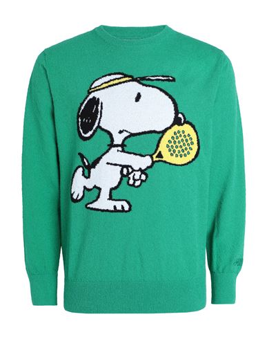 Shop Mc2 Saint Barth Heron S Man Sweater Emerald Green Size L Cotton, Polyamide