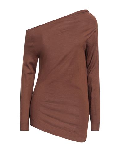 Alberta Ferretti Woman Sweater Brown Size 2 Virgin Wool In Brown