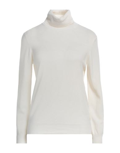 Kangra Woman Turtleneck Off White Size 10 Cashmere, Merino Wool, Silk