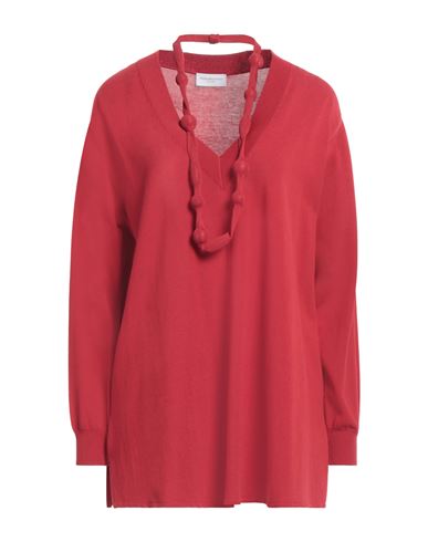 Elena Miro' Elena Mirò Woman Sweater Burgundy Size L Modal, Cotton In Red