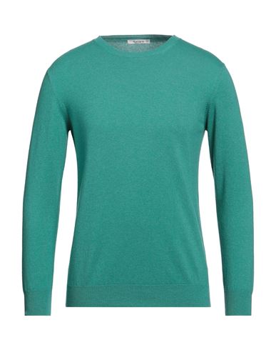 Kangra Man Sweater Emerald Green Size 36 Cashmere, Merino Wool, Silk