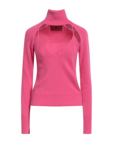Shop Ermanno Scervino Woman Turtleneck Fuchsia Size 6 Wool, Cashmere In Pink