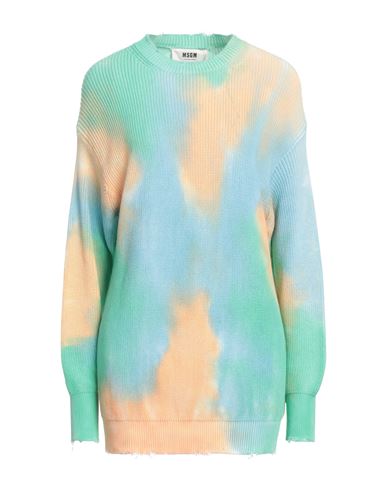 Msgm Woman Sweater Light Green Size S Cotton