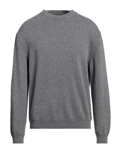 Shop Daniele Fiesoli Man Sweater Grey Size Xl Merino Wool, Cashmere