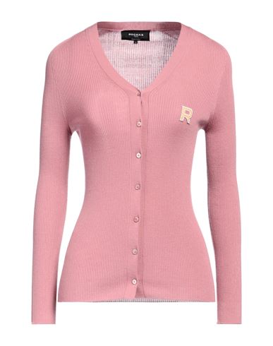 Rochas Woman Cardigan Pastel Pink Size M Virgin Wool