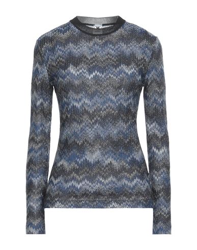 Shop M Missoni Woman Sweater Blue Size L Wool, Viscose