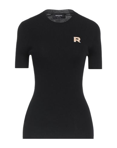 Rochas Woman Sweater Black Size L Virgin Wool