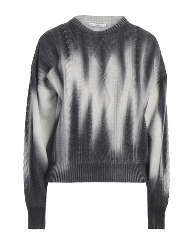 High Woman Sweater Grey Size L Wool, Nylon In Grey