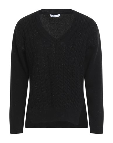 Shop High Woman Sweater Black Size L Wool, Nylon, Rayon, Polyester, Metallic Fiber