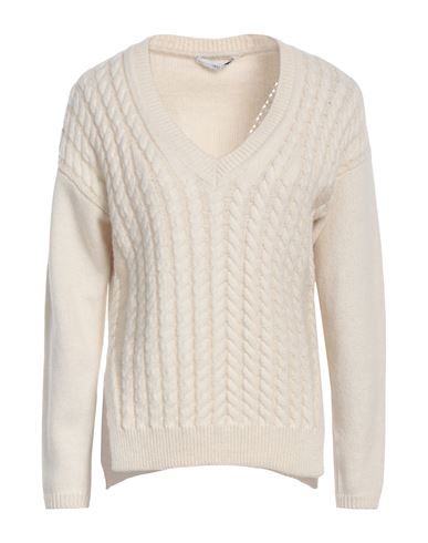 Shop High Woman Sweater Ivory Size L Wool, Nylon, Rayon, Polyester, Metallic Fiber In White