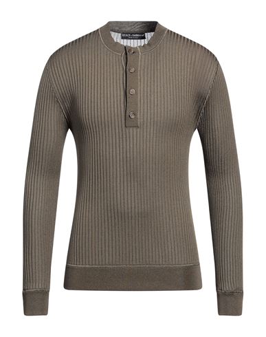 Dolce & Gabbana Man Sweater Military Green Size 38 Viscose, Polyester