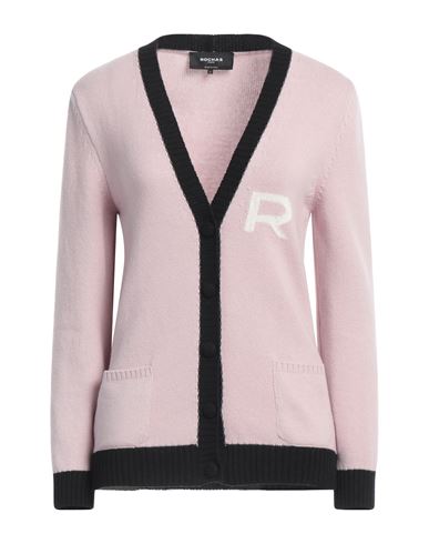 Shop Rochas Woman Cardigan Pastel Pink Size L Lambswool, Cashmere