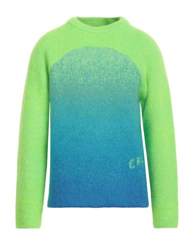 Erl Man Sweater Light Green Size M Mohair Wool, Polyamide, Wool, Acrylic