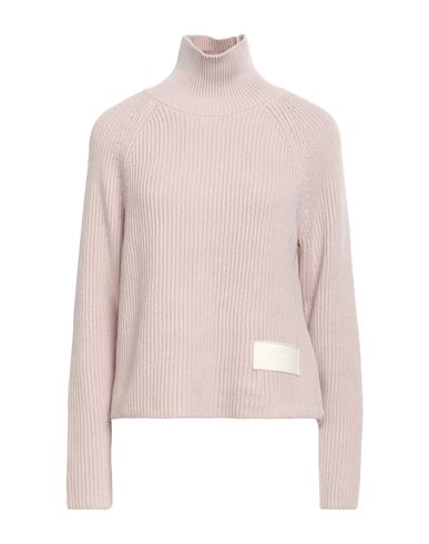 Shop Ami Alexandre Mattiussi Woman Turtleneck Light Pink Size S Cotton, Wool