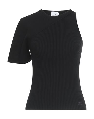Shop Courrèges Courreges Woman Sweater Black Size M Viscose, Polyester