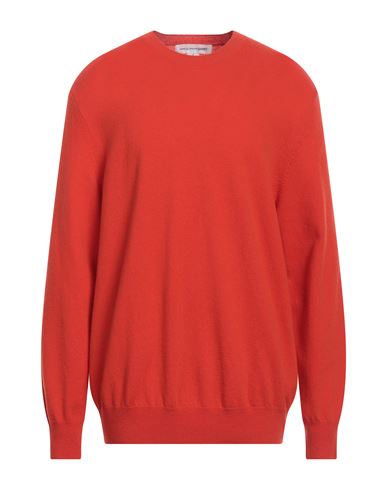 Shop Comme Des Garçons Shirt Man Sweater Orange Size Xl Wool