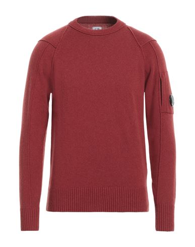 Shop C.p. Company C. P. Company Man Sweater Brick Red Size 46 Wool, Polyamide