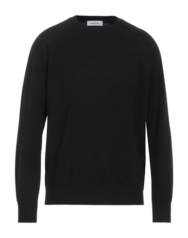 Gran Sasso Man Sweater Black Size 42 Virgin Wool, Viscose, Cashmere
