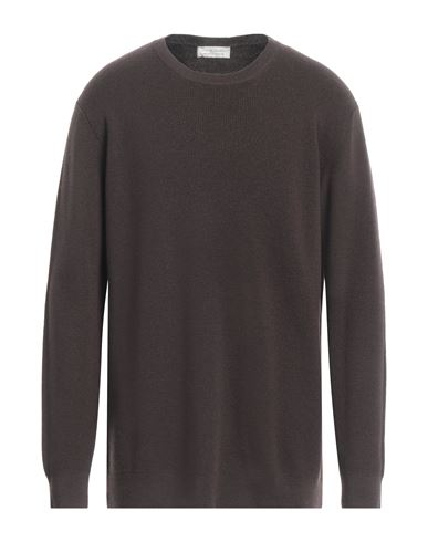Filippo De Laurentiis Man Sweater Dark Brown Size 48 Merino Wool In Brown