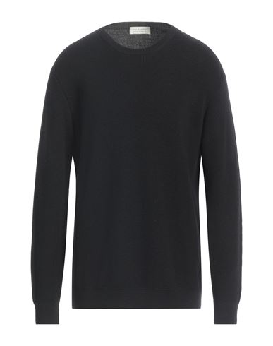 Shop Filippo De Laurentiis Man Sweater Black Size 48 Merino Wool
