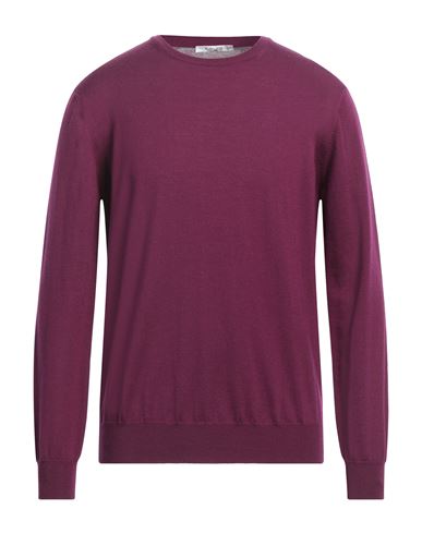 Shop Kangra Man Sweater Mauve Size 46 Wool In Purple