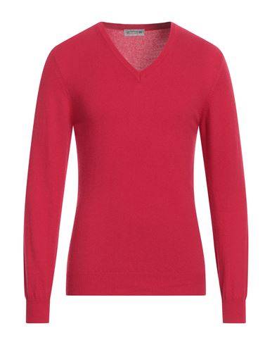 Shop Daniele Alessandrini Homme Man Sweater Garnet Size M Wool, Polyamide, Viscose, Cashmere In Red