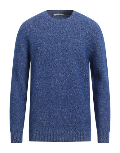 Shop Kangra Man Sweater Blue Size 46 Alpaca Wool, Cotton, Polyamide, Wool, Elastane