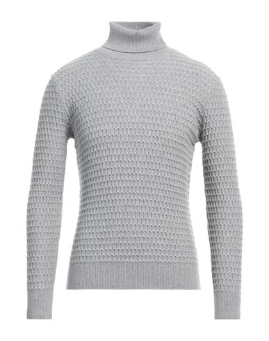 Shop Kangra Man Turtleneck Grey Size 46 Wool, Silk, Cashmere