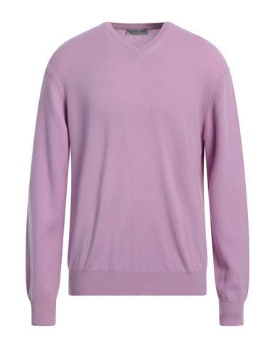 Shop Florentine Flowers Man Sweater Lilac Size Xl Cashmere In Purple