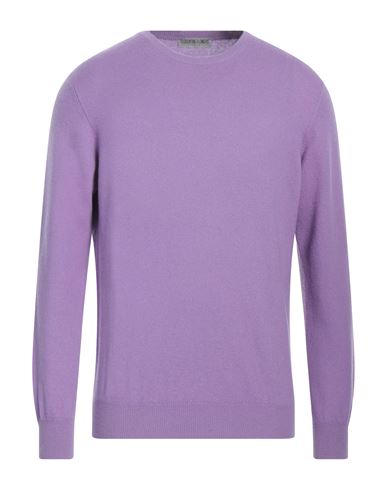 Florentine Flowers Man Sweater Light Purple Size Xl Cashmere