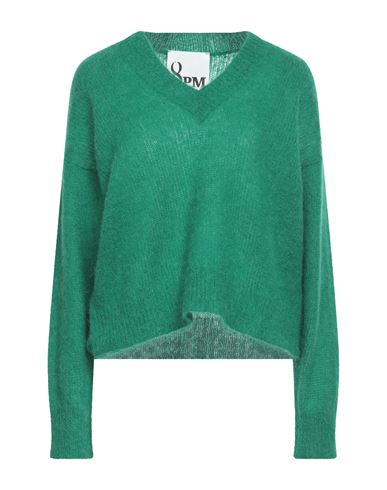 8pm Woman Sweater Green Size S Mohair Wool, Alpaca Wool, Polyamide