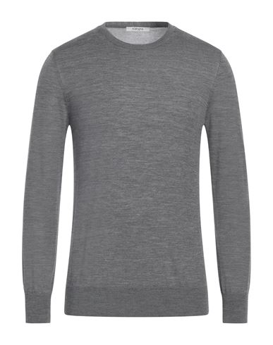 Shop Kangra Man Sweater Light Grey Size 38 Merino Wool
