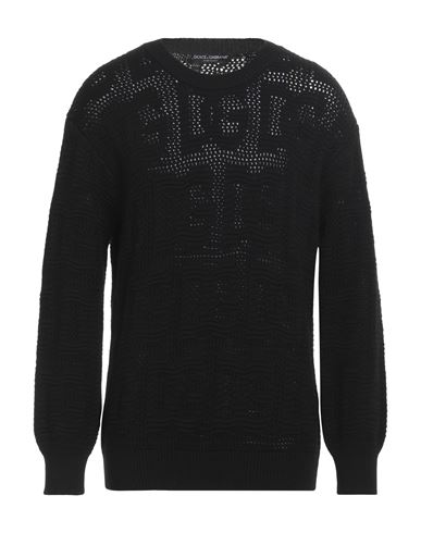 Shop Dolce & Gabbana Man Sweater Black Size 42 Virgin Wool