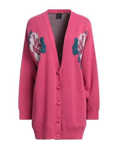 Pinko Woman Cardigan Fuchsia Size S Cotton, Acrylic, Viscose, Polyamide, Polyester