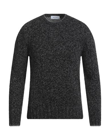 Gran Sasso Man Sweater Black Size 38 Virgin Wool In Black
