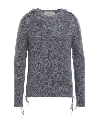 Shop Golden Goose Man Sweater Lead Size M Virgin Wool, Mohair Wool, Silk In Grey