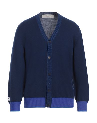 Shop Golden Goose Man Cardigan Navy Blue Size M Wool, Cashmere, Polyester