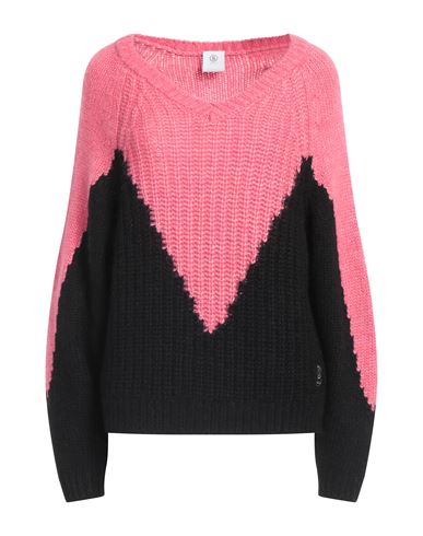 Bogner Woman Sweater Pink Size 8 Alpaca Wool, Cotton, Virgin Wool