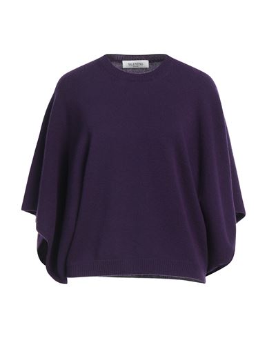 Valentino Garavani Woman Sweater Purple Size M Virgin Wool, Cashmere