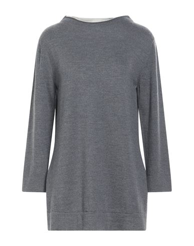 Gran Sasso Woman Sweater Grey Size 10 Virgin Wool